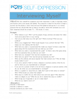 POPS Writing Lesson – Interviewing Myself
