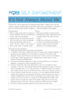 POPS Mindfulness Lesson 8 – Its Not Always About Me